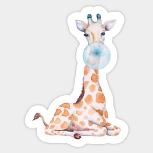 Bubblegum Giraffe Sticker